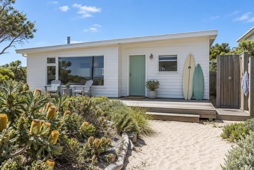 Sample listing — Renovated 1970s beach house, 350 m to the front beach